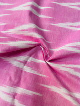 Baby pink ikkat blouse fabric