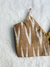 Angel Brown Ikkat Blouse