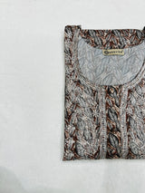 Dark Eyes Chikankari work kurti