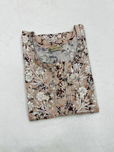 Peach Blossom Chikankari Work Kurti