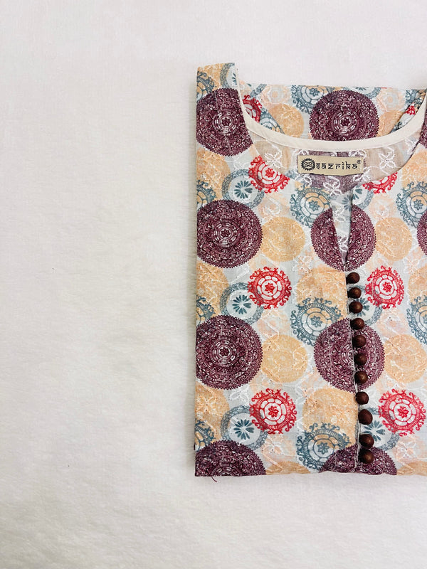 Kindness Embroidery Kurti