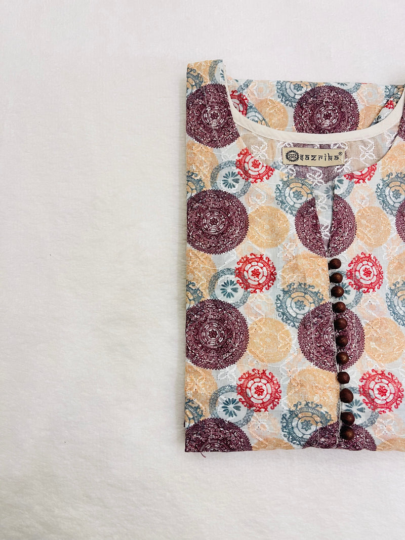 Kindness Embroidery Kurti