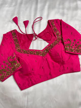 Gulabi Rang Handwork Blouse