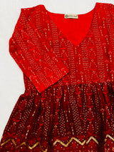 Fire And Gold Tunic Top