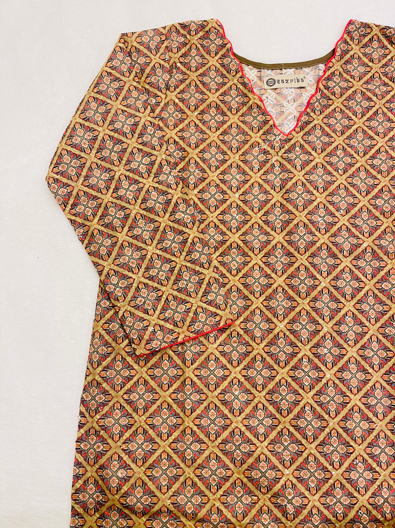 Pumpkin Patch  Kurti