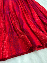 Pink tie dye style gown
