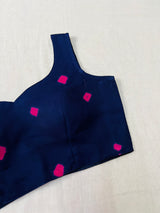 Navy blue georgette blouse