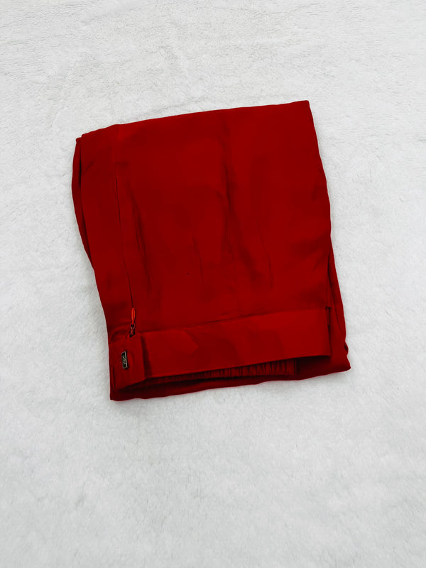 Red Rayon Plazzo pant