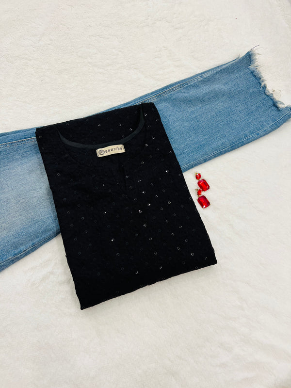 Traditional Twist Chikankari Kurti