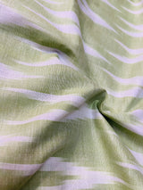 Pista Green Ikkat Blouse fabric