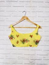 Yellow Sequnce Blouse