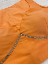 Orange viscose Georgette Blouse