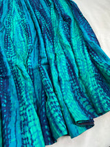 Rama green tie dye style gown