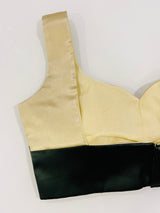 Dual shade Rose Gold & Green Blouse