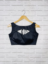 Satin Black Blouse