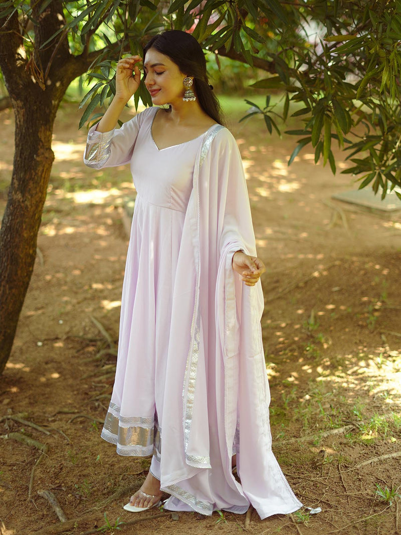Seerat gotta work anarkali set