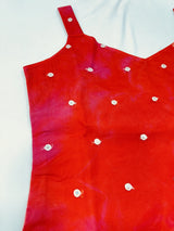 Maroon Organza Dyed Kurti