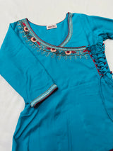 Angrakha Style Handwork Gown