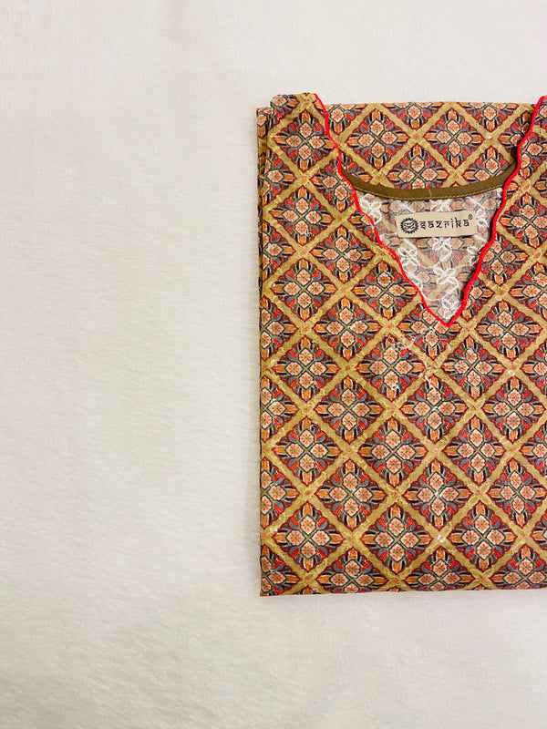Pumpkin Patch  Kurti