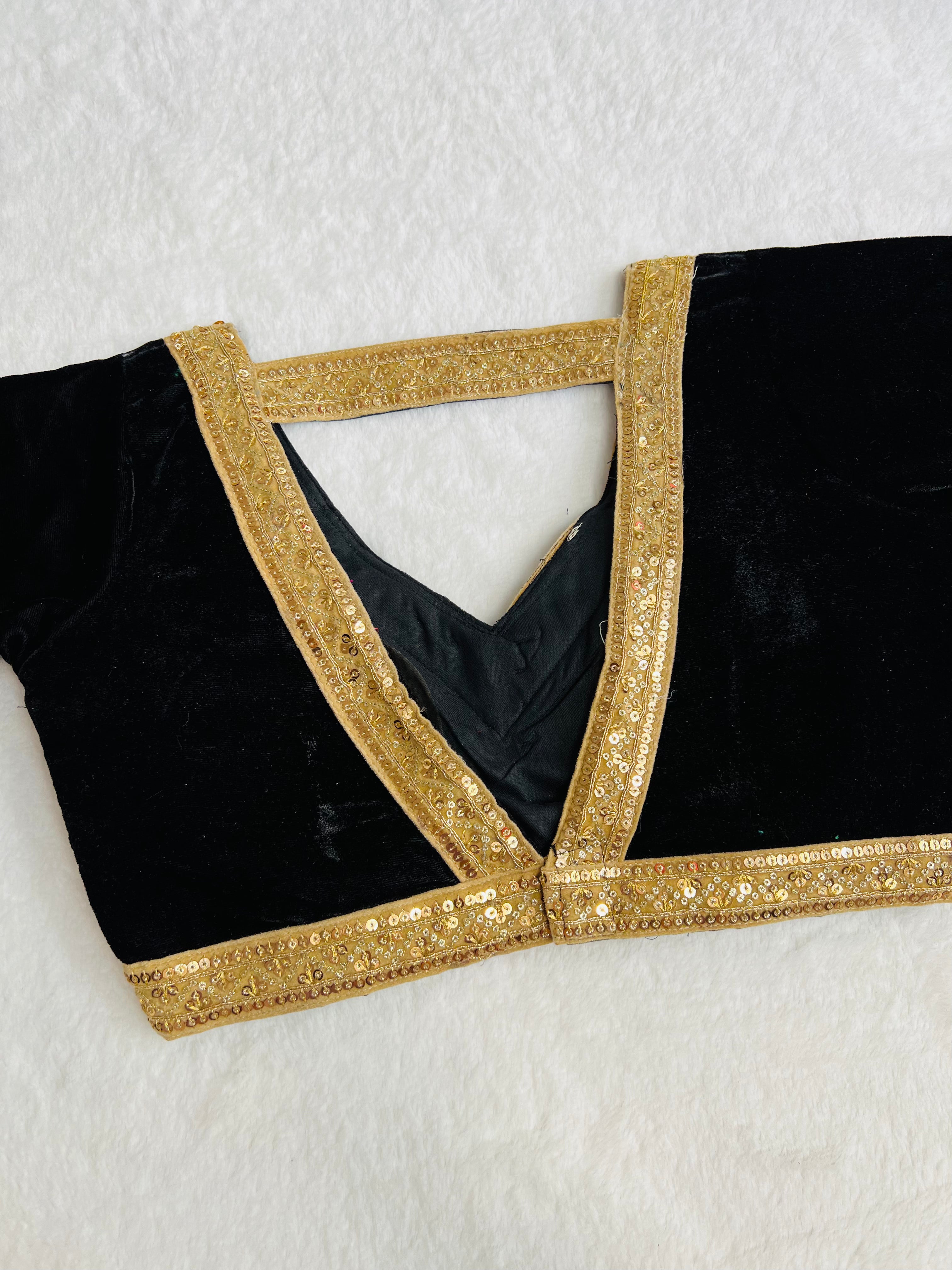 Black Velvet Blouse