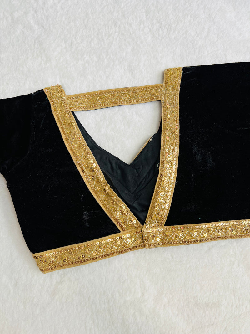 Black Velvet Blouse