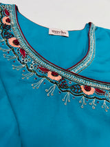 Angrakha Style Handwork Gown