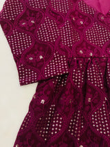 Whimsical Maroon Tunic Top