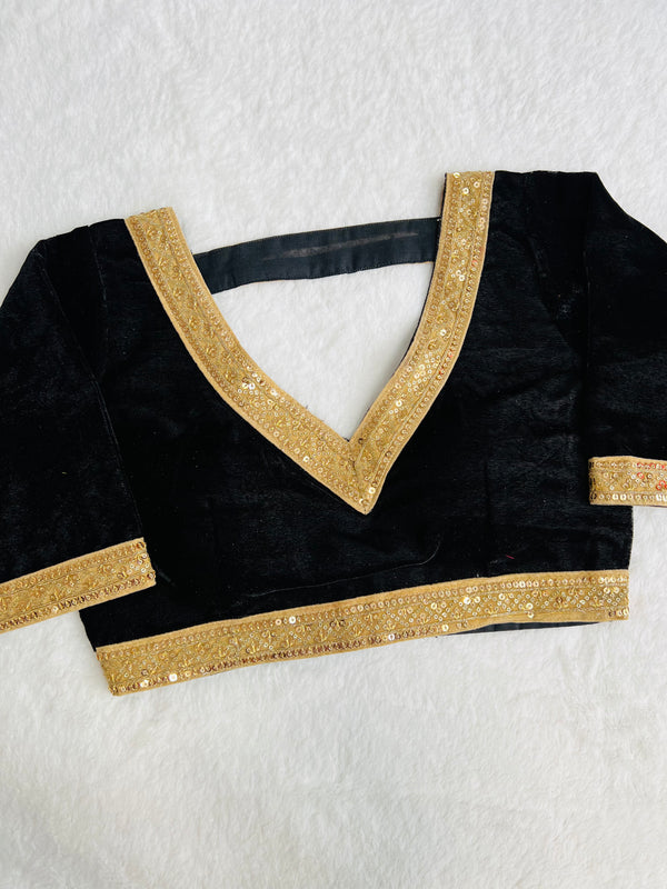 Black Velvet Blouse