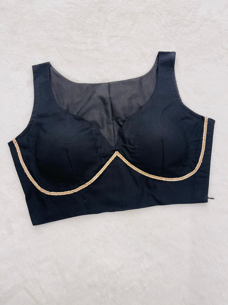 Black viscose Georgette Blouse