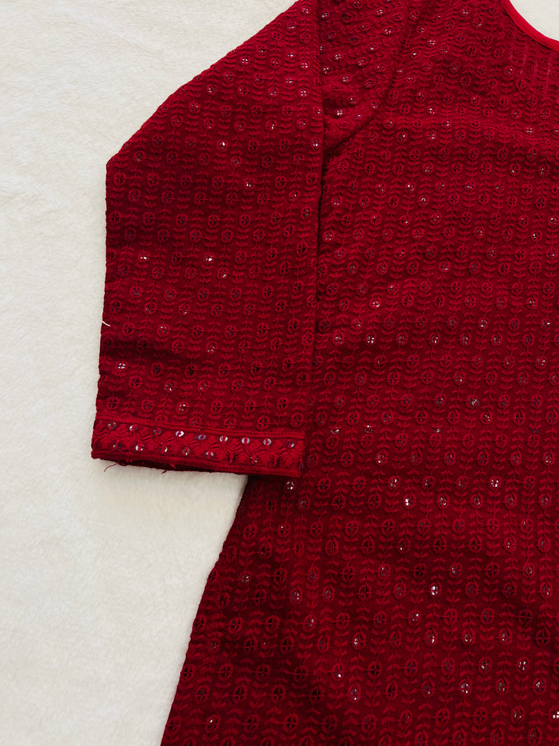 Bold And Beautiful Chikankari Kurti