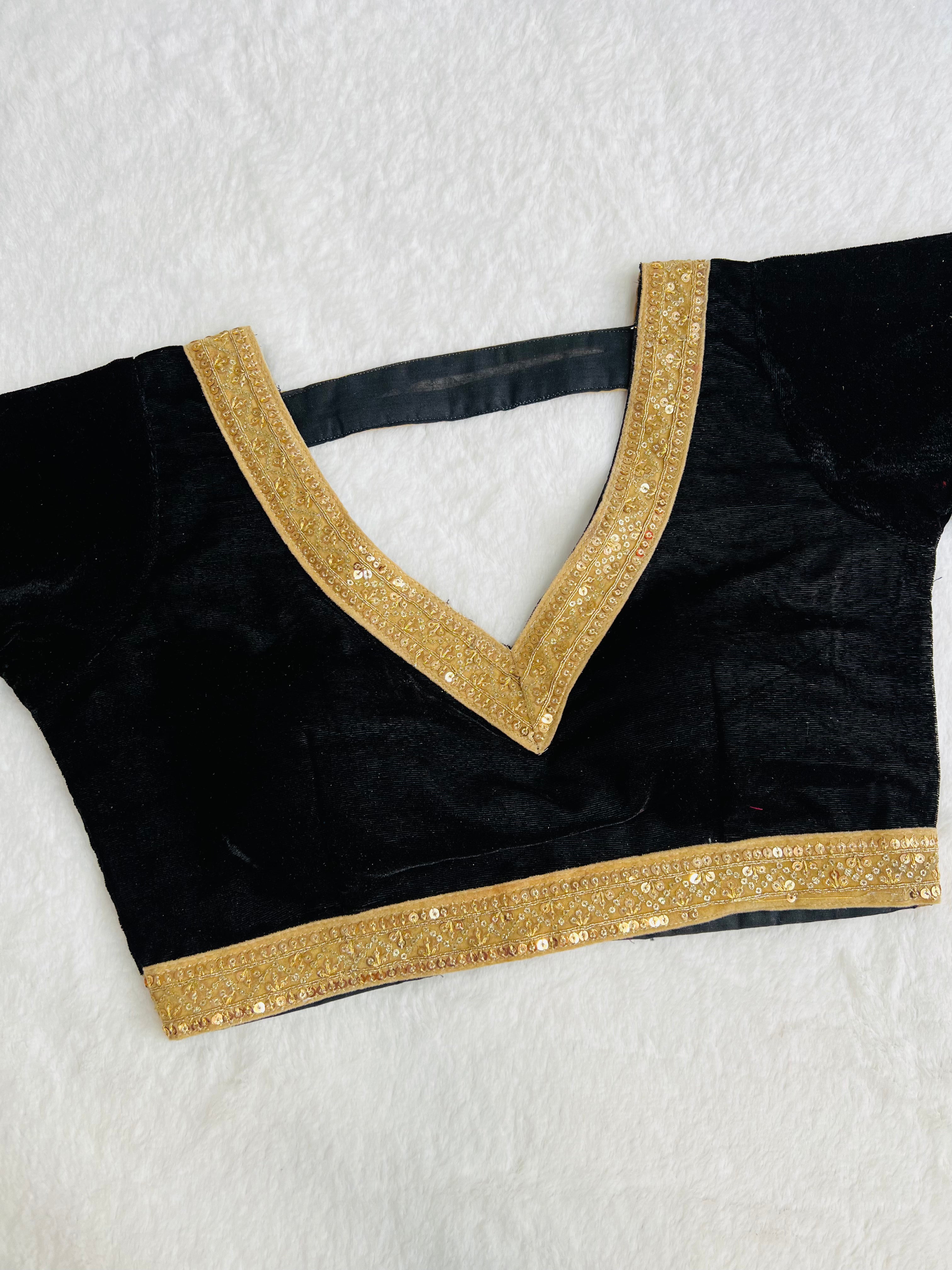 Black Velvet Blouse
