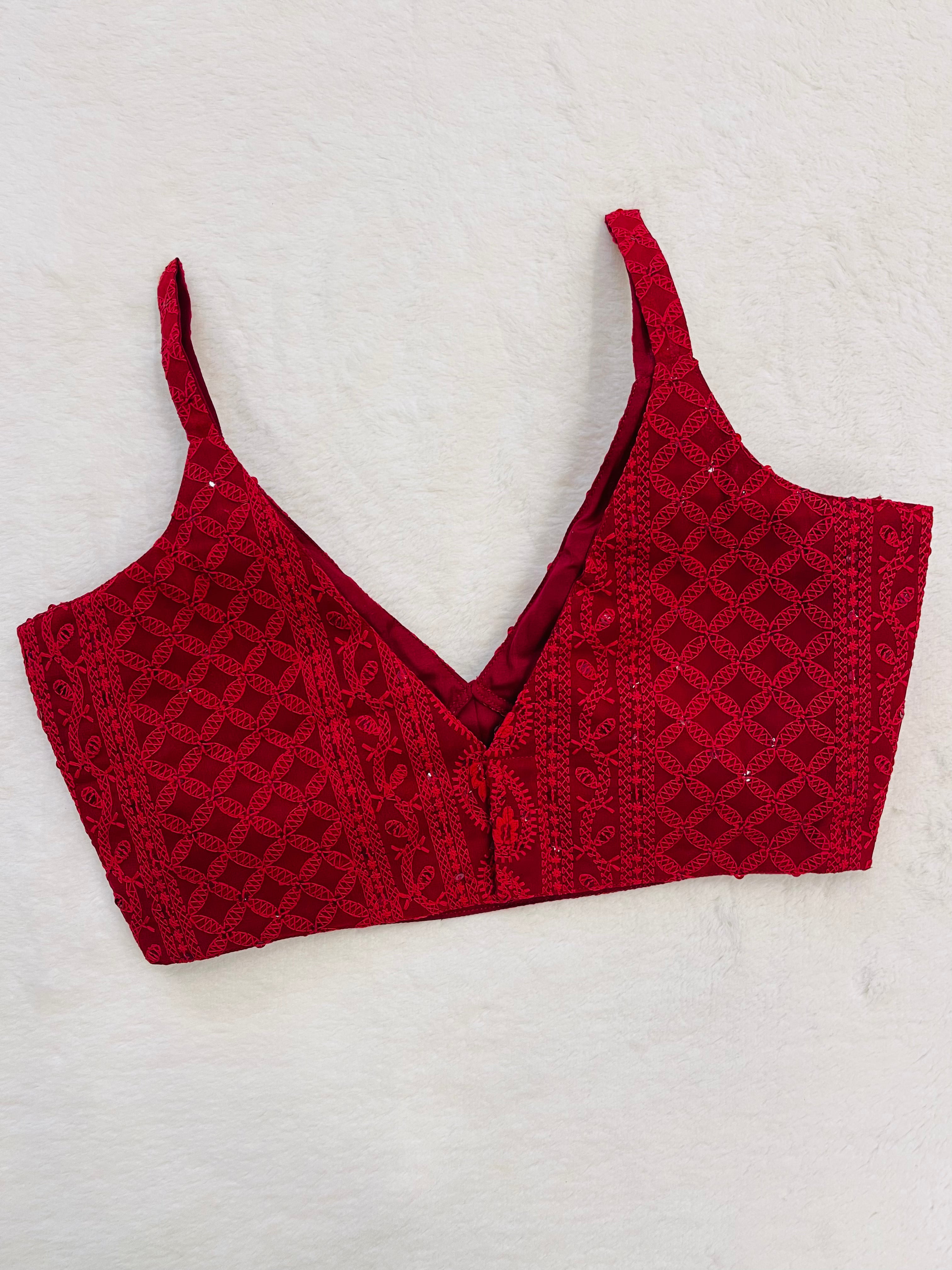 Maroon spaghetti Strap Blouse