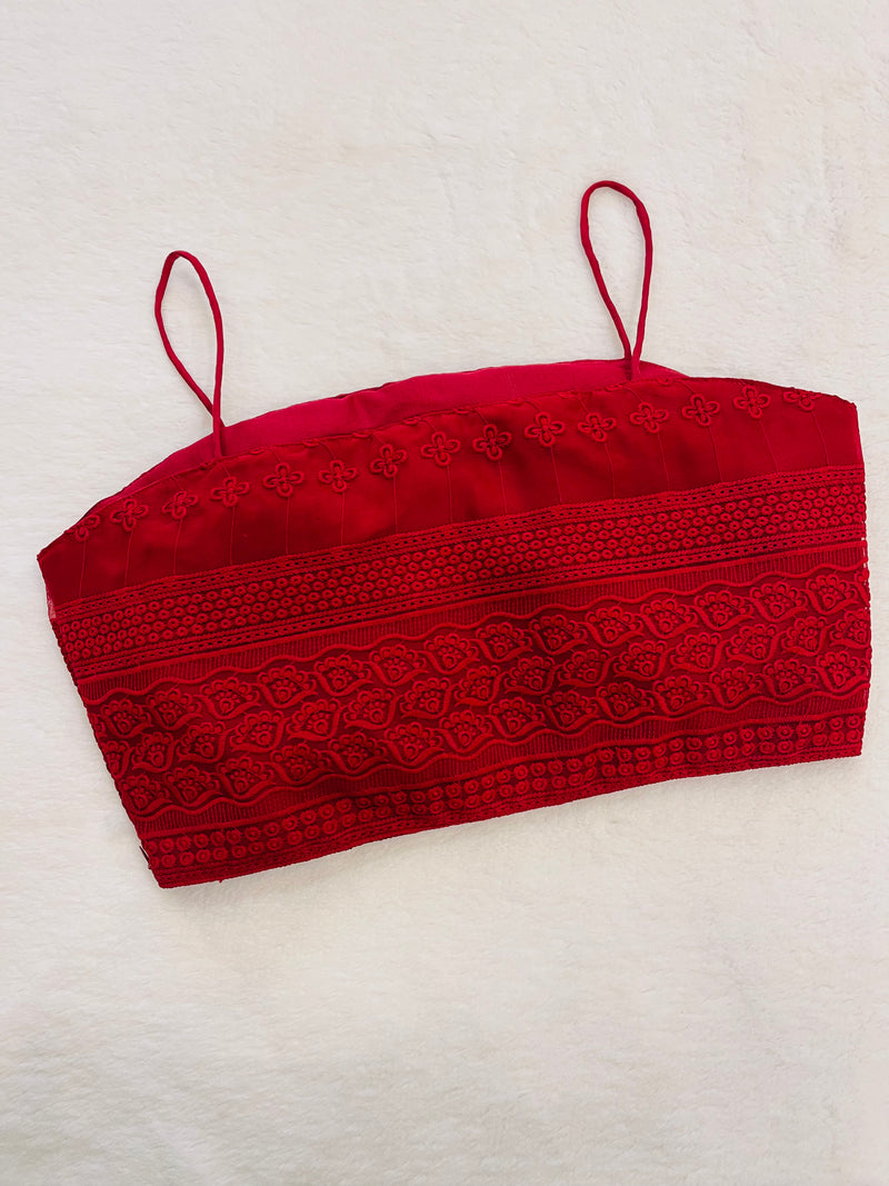 Maroon Noodle Strap Blouse